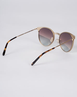 le steel ii sunglasses - gold with gold mirror gradient