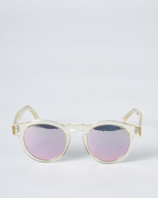 leonard sunglasses - champagne with rose mirror