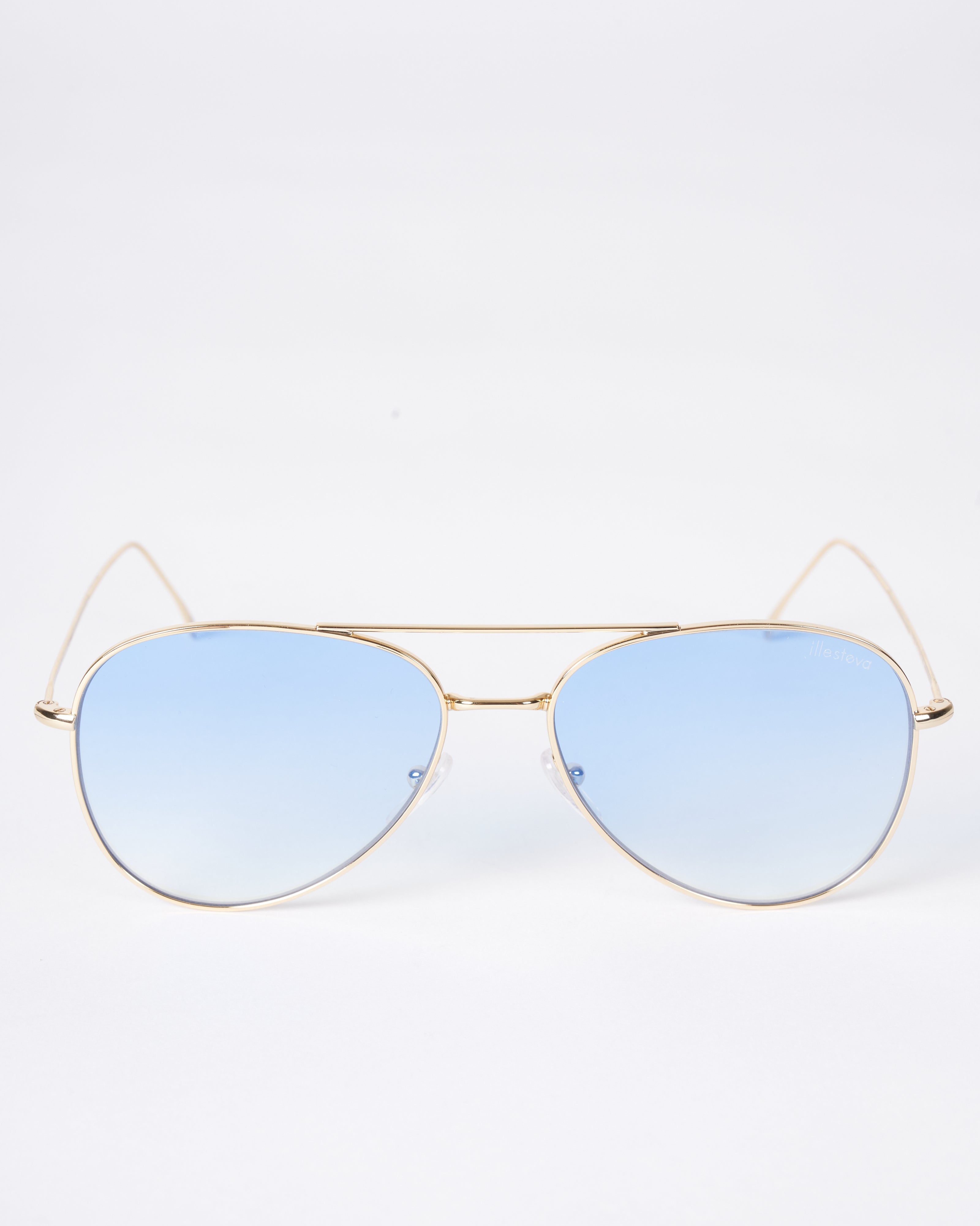 Illesteva Blue and Gold Sunglasses Illesteva Leonard Half Half Brown / Blue | Mercari main image 4