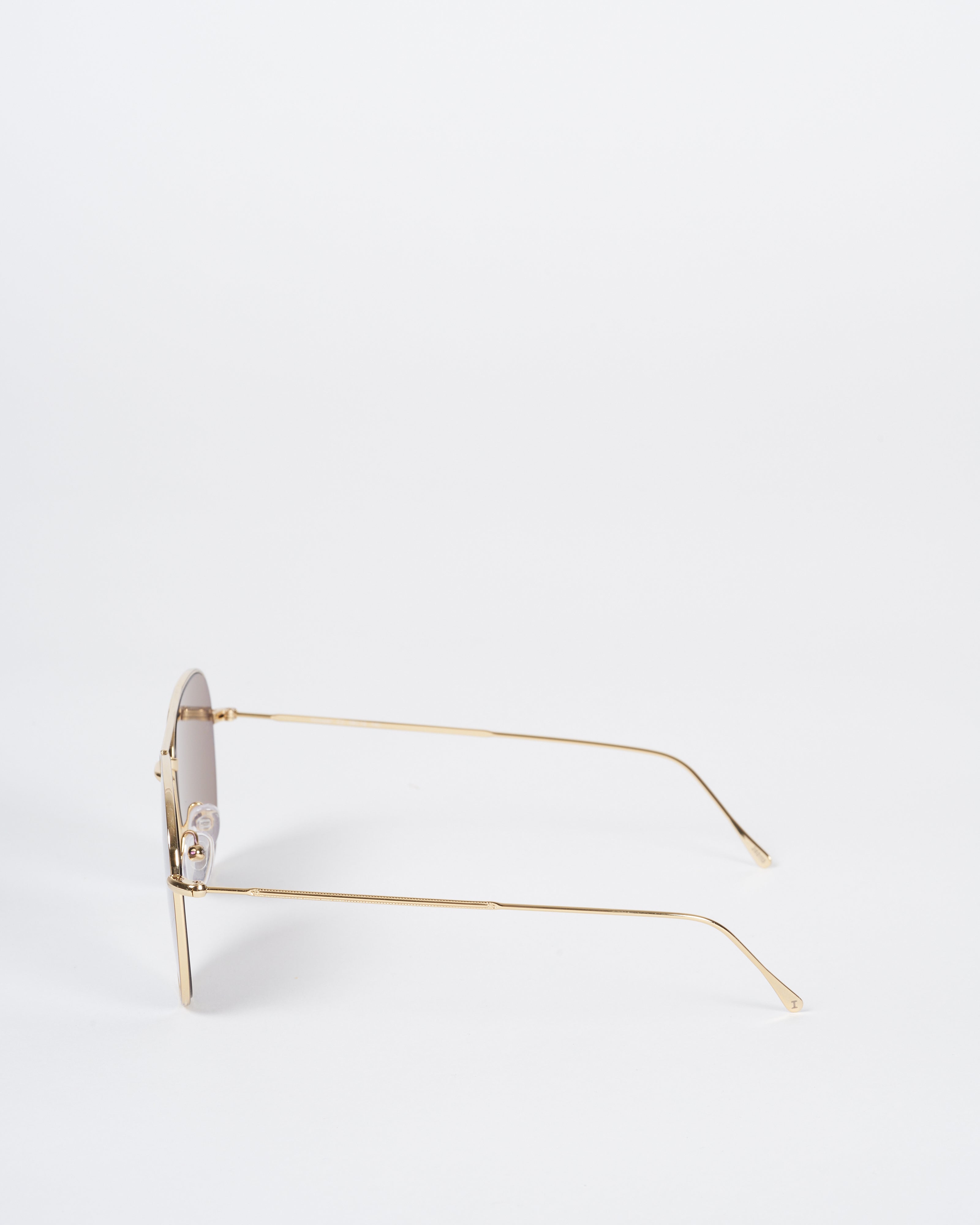 Illesteva Wooster Gold With Silver Flat Mirror