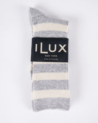 1696 ribecca socks - ash/cream