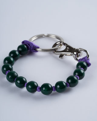 short key holder - dark green - purple