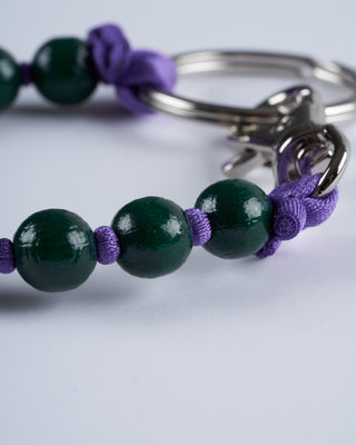 short key holder - dark green - purple