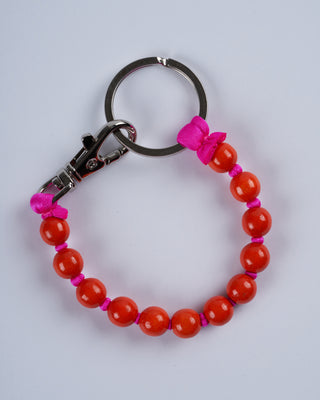 short key holder - orange - pink