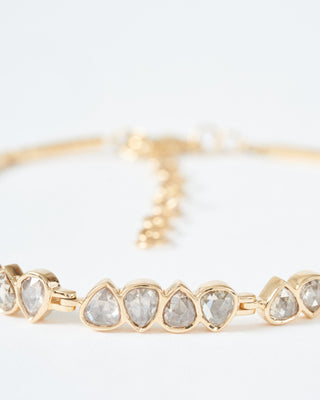 irregular grey diamond bracelet