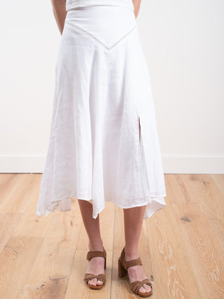aline skirt - white