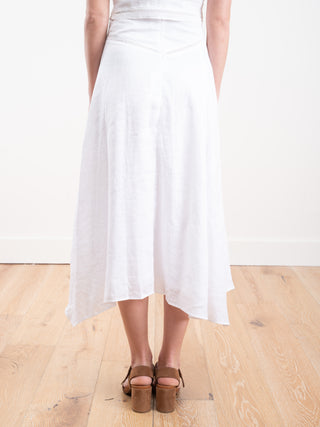 aline skirt - white