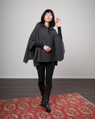 becky poncho - anthracite