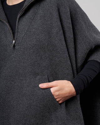becky poncho - anthracite