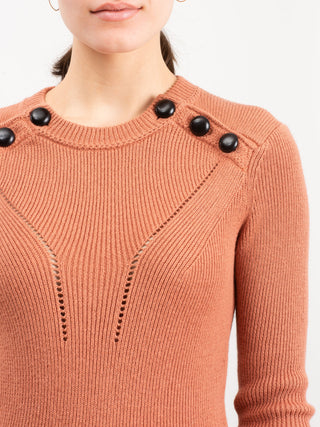 koyla sweater - faded rust