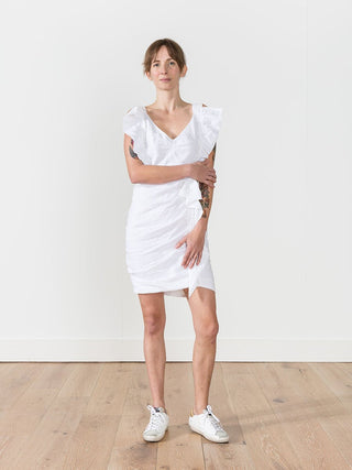 topaz dress - white