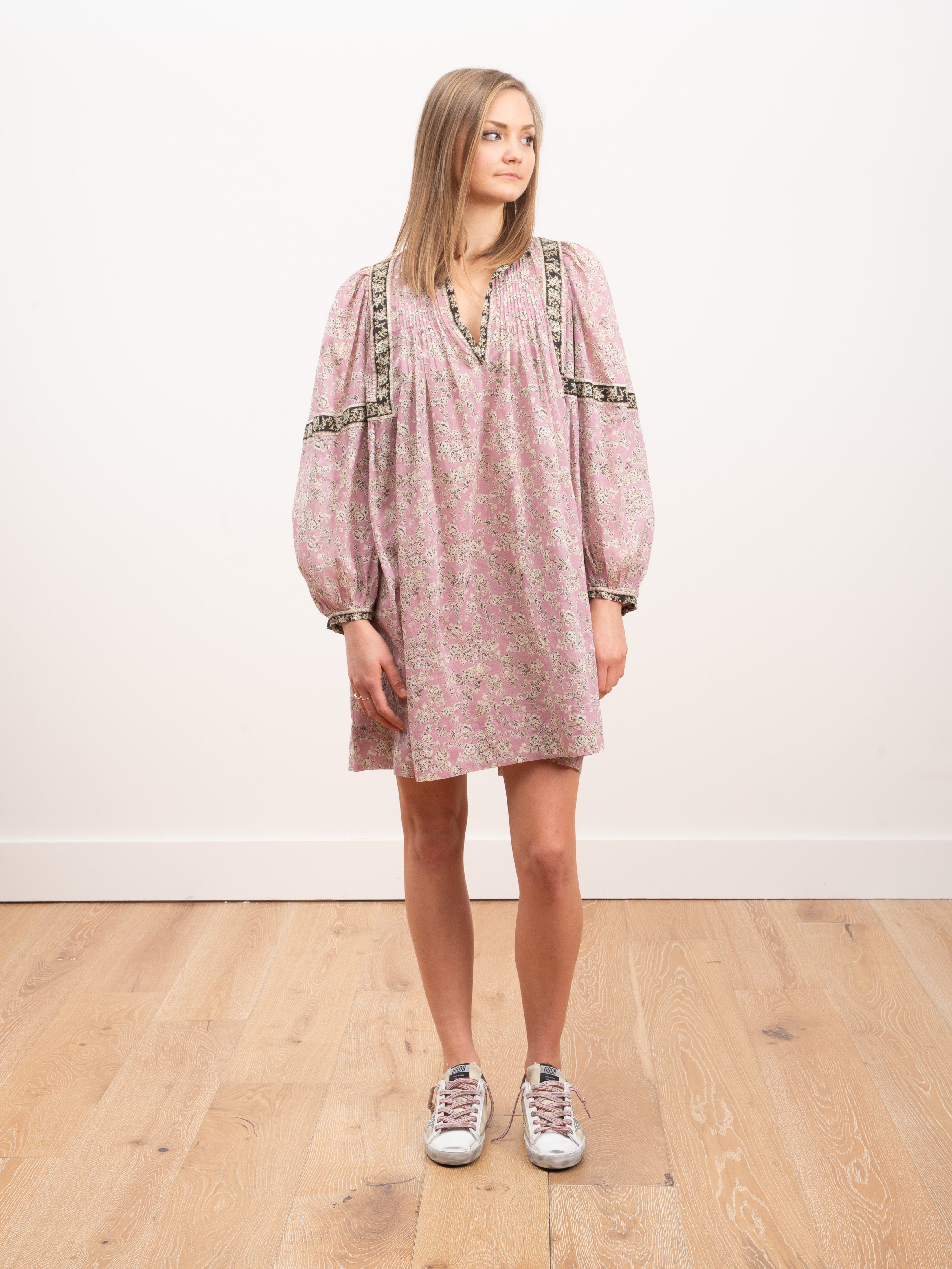 isabel marant dress pink Isabel Marant Lyndsay Dress | Pink/Floral | Size 42