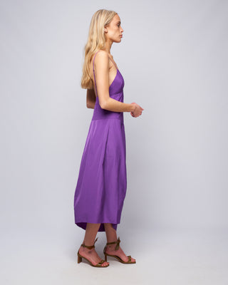 italian sporty nylon cami dress - purple