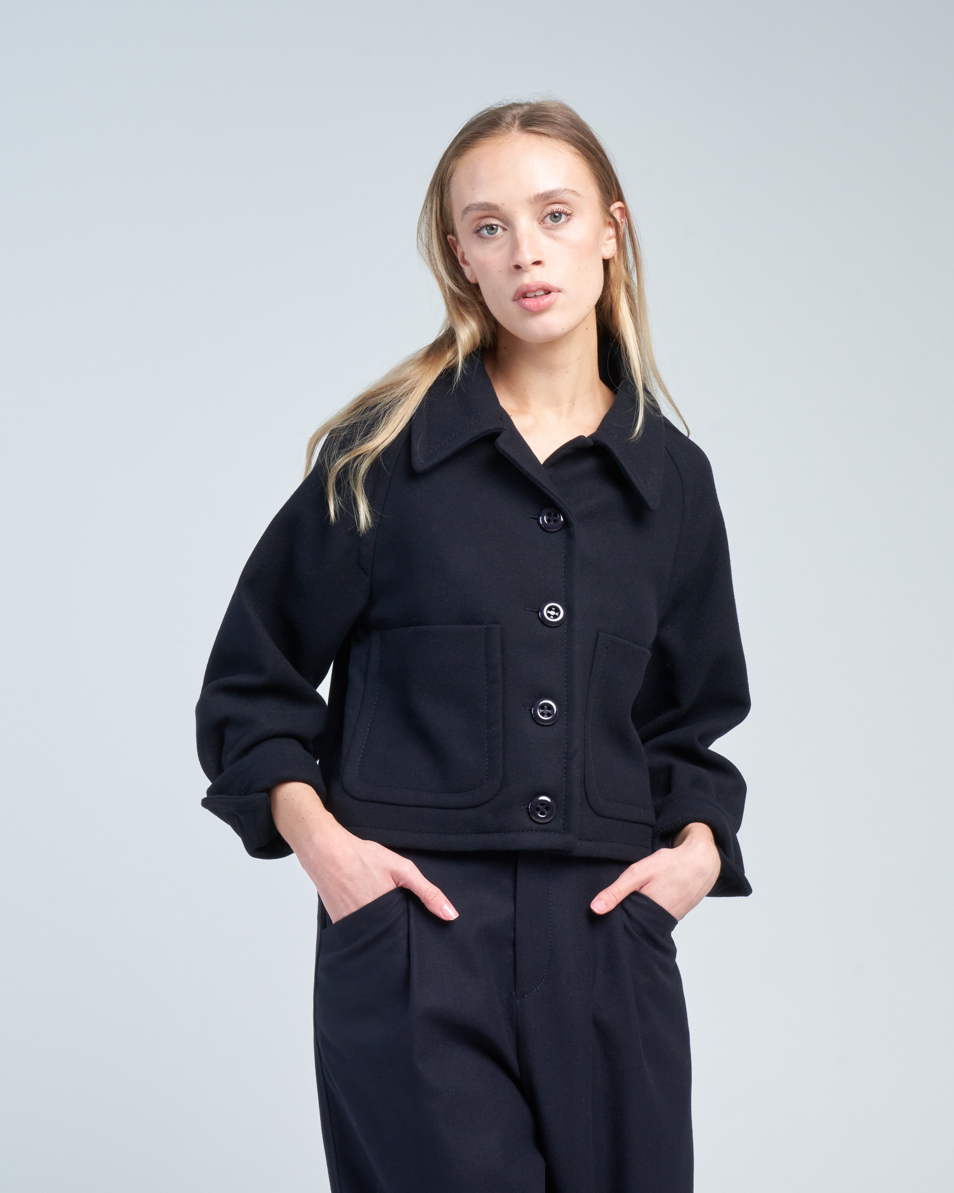 Susanne Bommer Jacket Loose Blue Moon