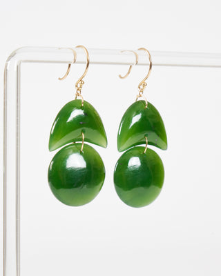 jade tiny arps earrings
