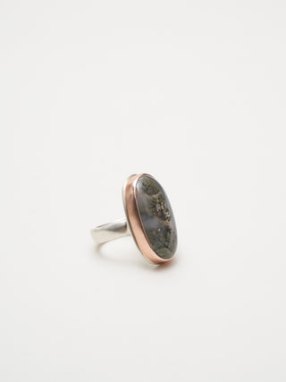 moss agate ring