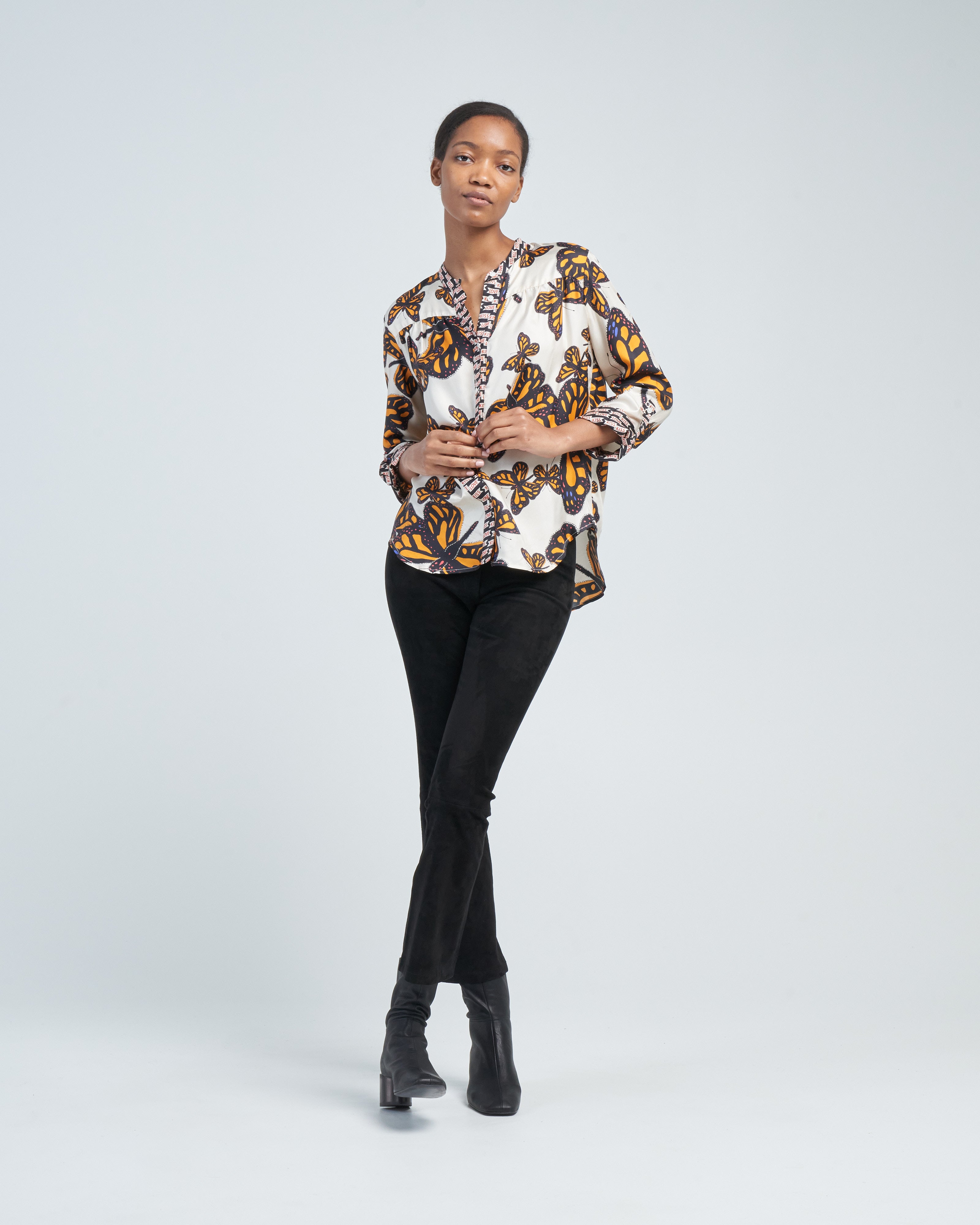 La Prestic Ouiston Jeanne Shirt Papillon Orange