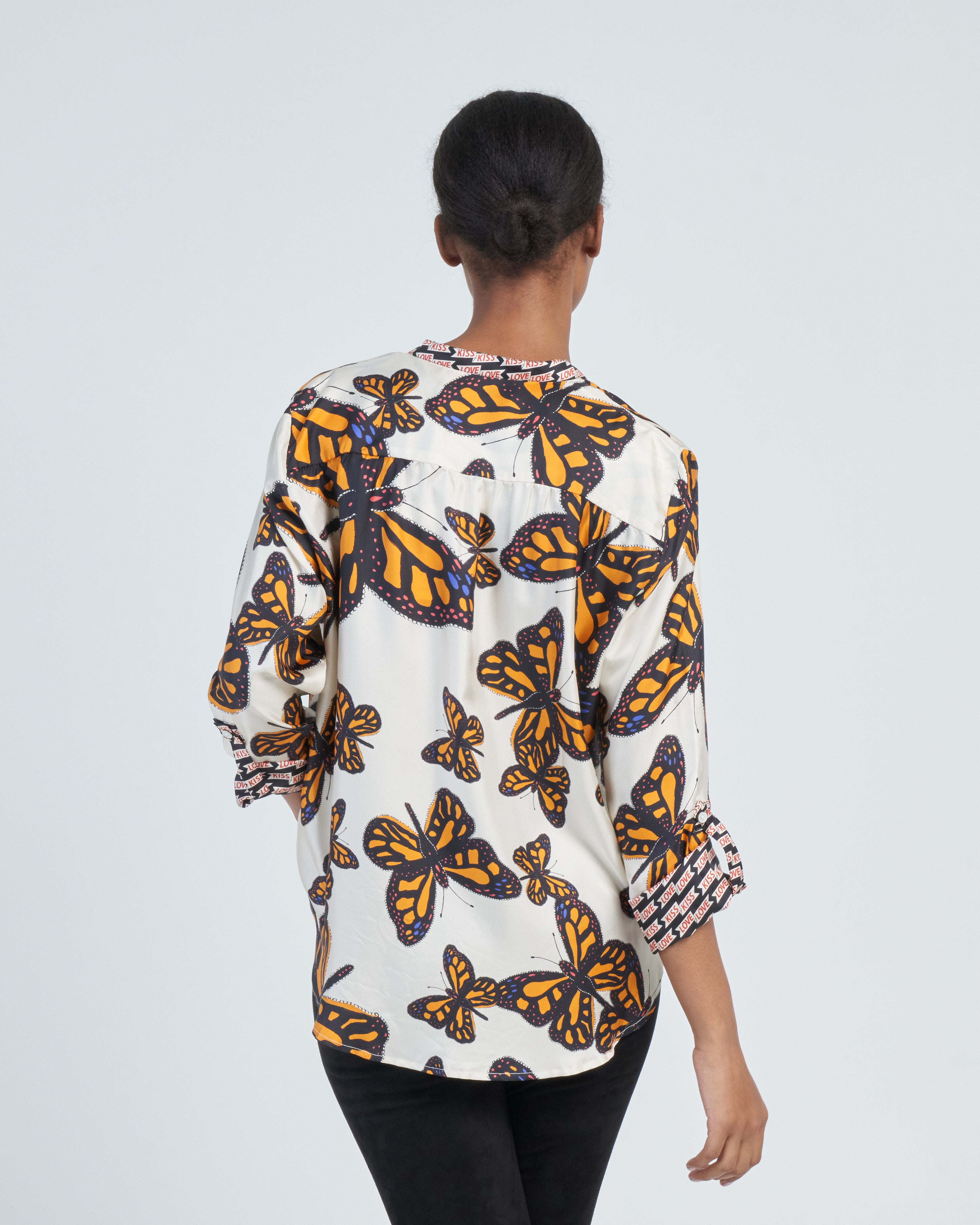 La Prestic Ouiston Jeanne Shirt Papillon Orange