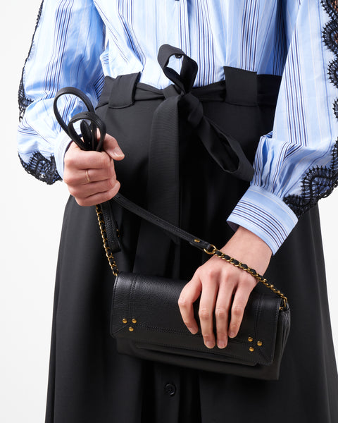 Jerome Dreyfuss Veau Bag Noir Brass