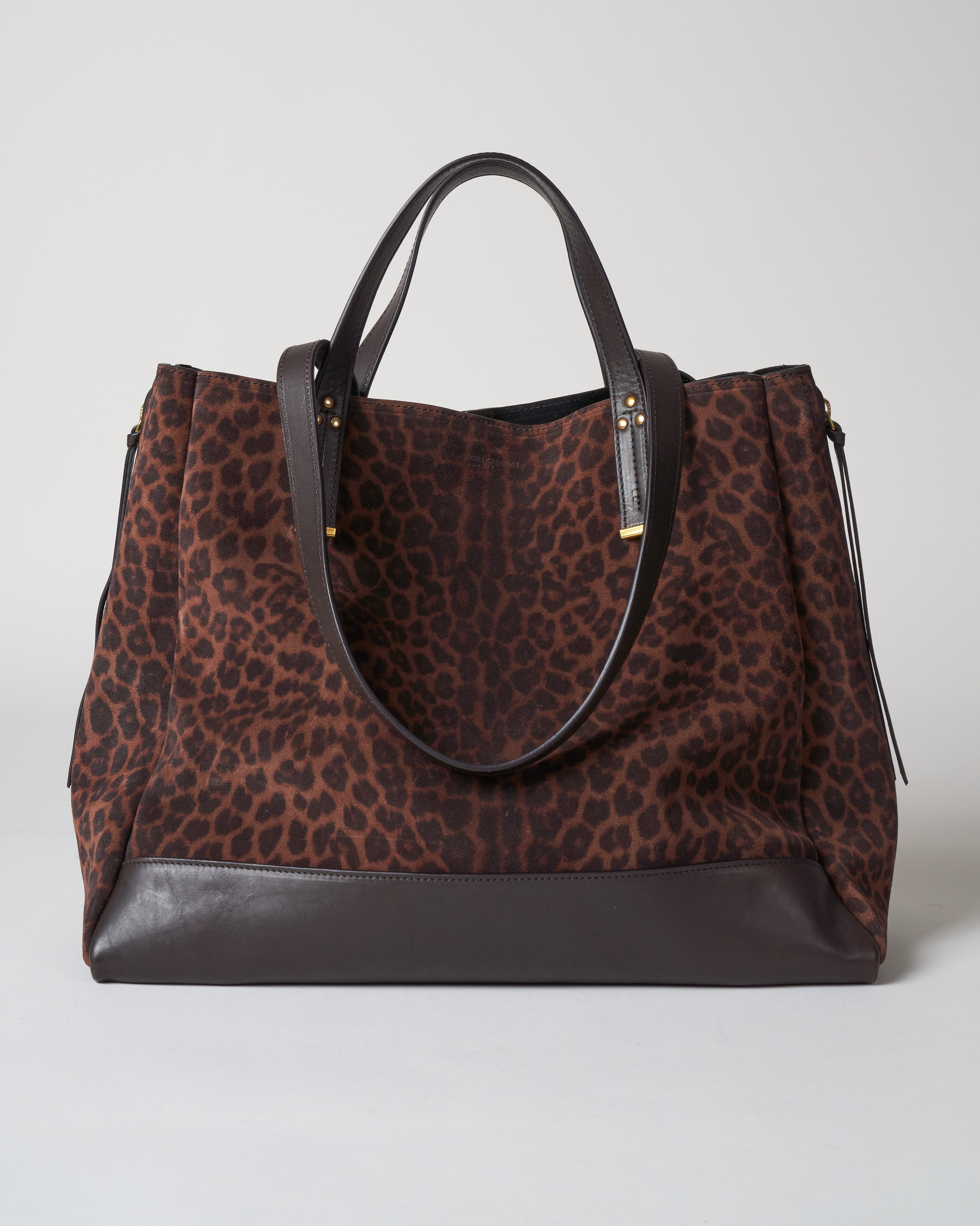 Jerome Dreyfuss Georges L Tote Leopard Natural