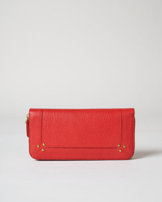 malcolm goatskin wallet - rouge