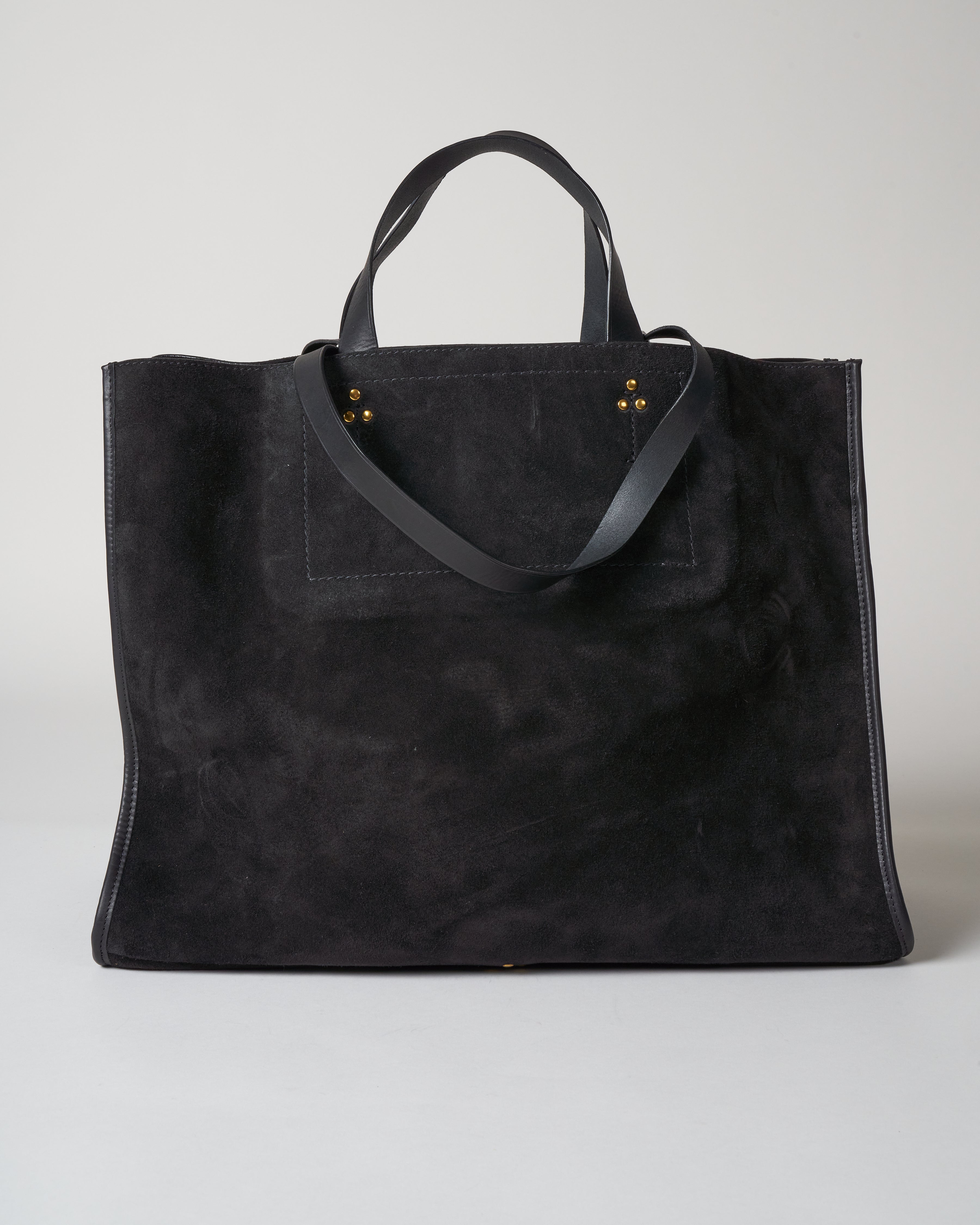 Jerome Dreyfuss Split Suede Tote Noir