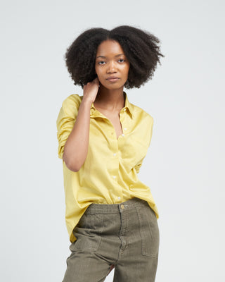 jersey blouse - lemon