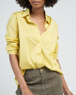 jersey blouse - lemon