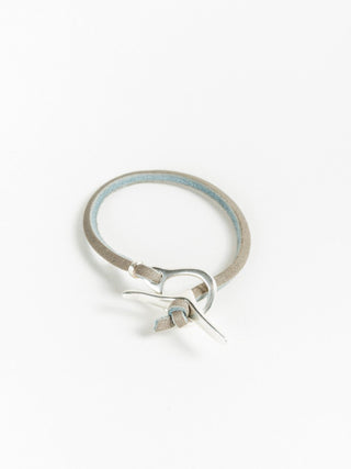 leather bracelet – grey