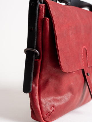 leather bag - red