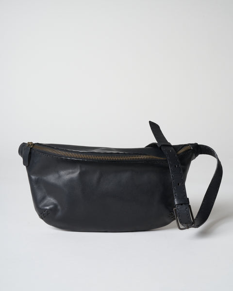 Johnny Farah Leather Belt Bag Black/Ox display picture 1