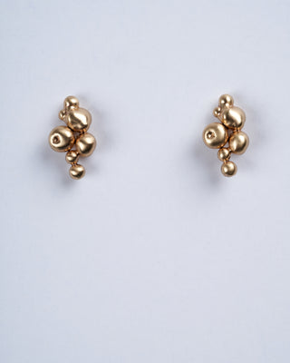 ore bronze post earring - gold