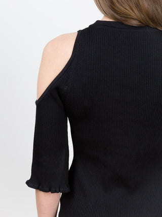 open shoulder sweater