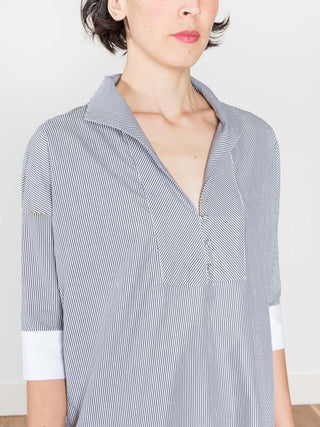 short sleeve shirt dress - stripe