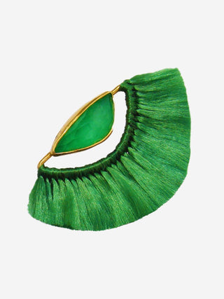 mini green butterfly earrings