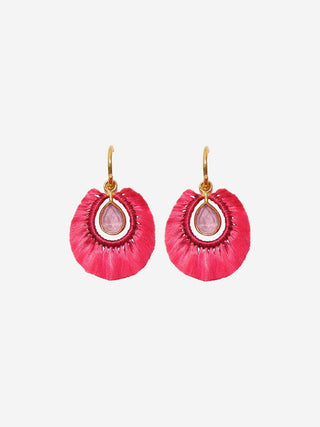 mini light pink drop earrings