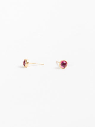 double ruby earrings