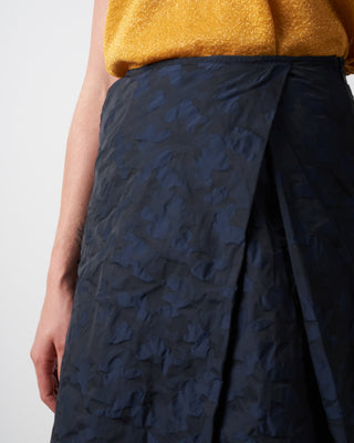 rock falte skirt - blue black