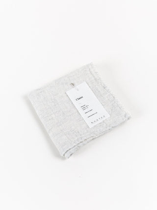 silver grey washcloth