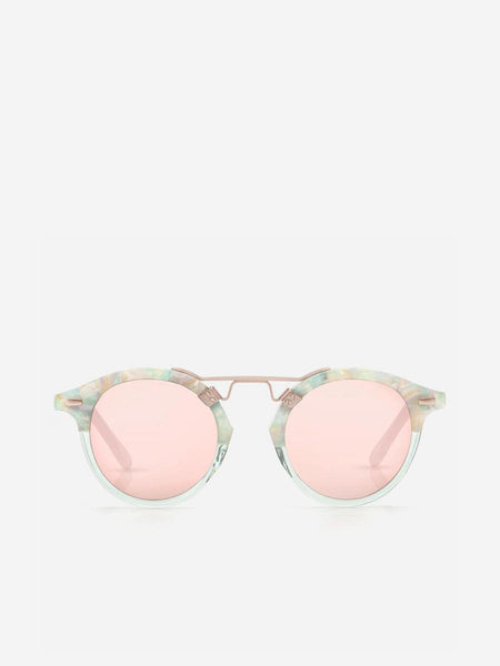 Krewe St. Louis Sunglasses in Seaglass to Marine Rose Gold display picture 3