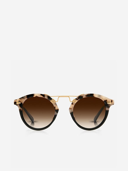 Krewe St. Louis II Sunglasses in Oyster to Black 24k display picture 1