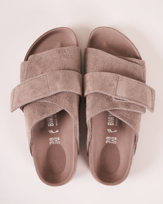 kyoto exquisite sandal - gray taupe suede
