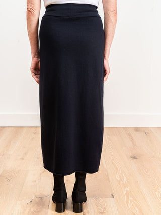 slim wool skirt - atlantic