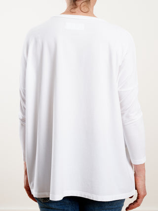 maglia ata top - white