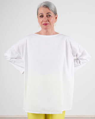 maglia frasca top - white