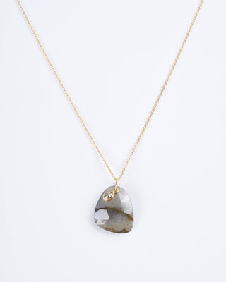 labradorite and diamond necklace