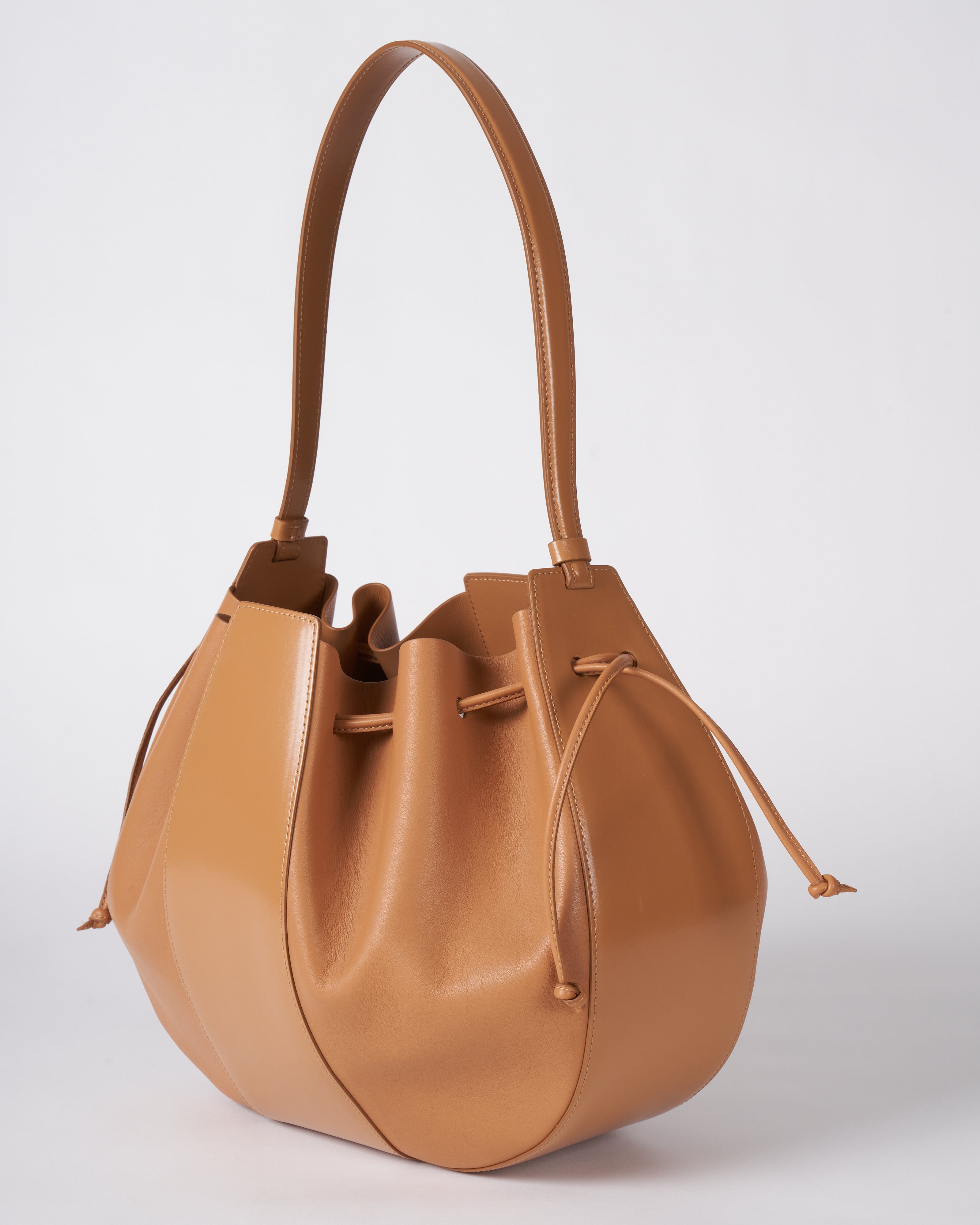 Shop Mansur Gavriel Lilium Leather Bucket Bag