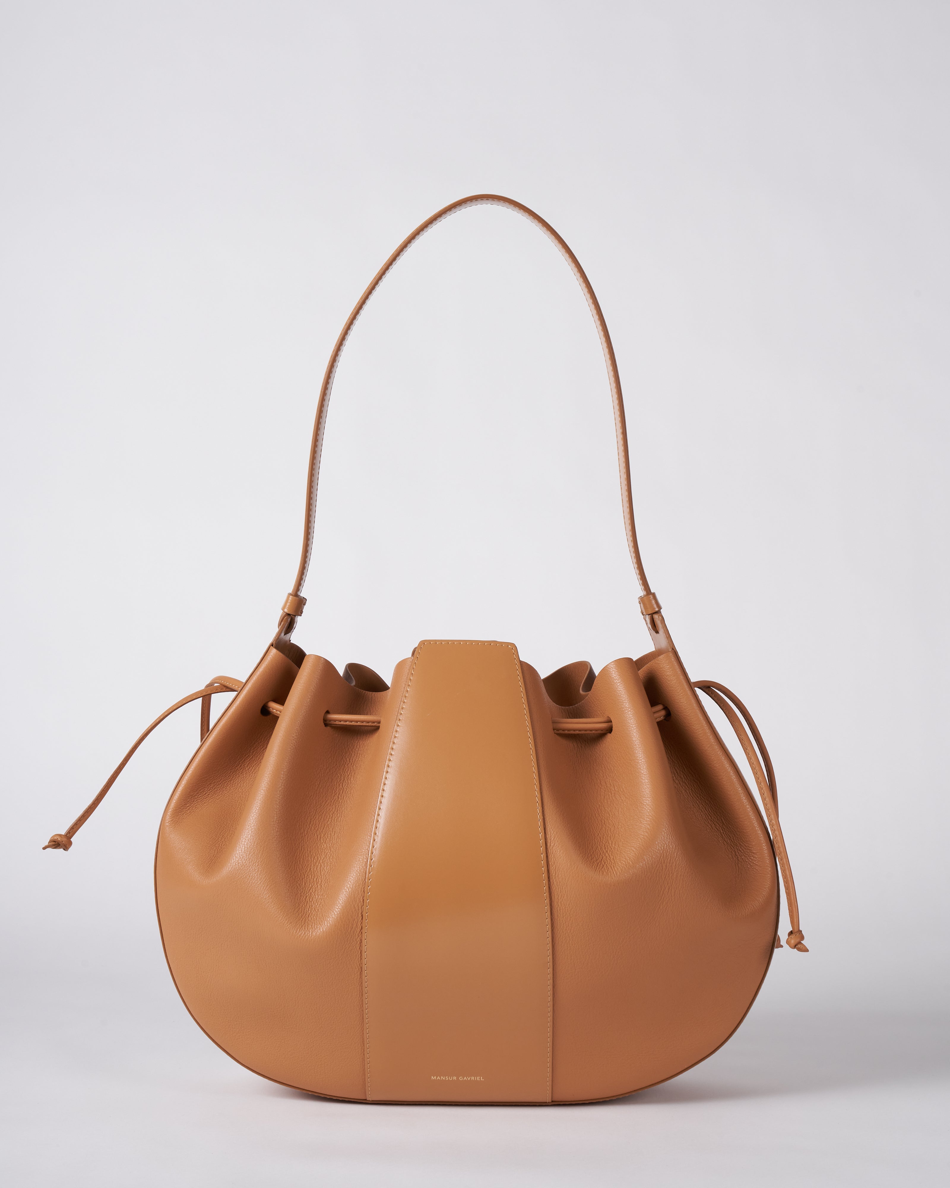 Shop Mansur Gavriel Lilium Leather Bucket Bag