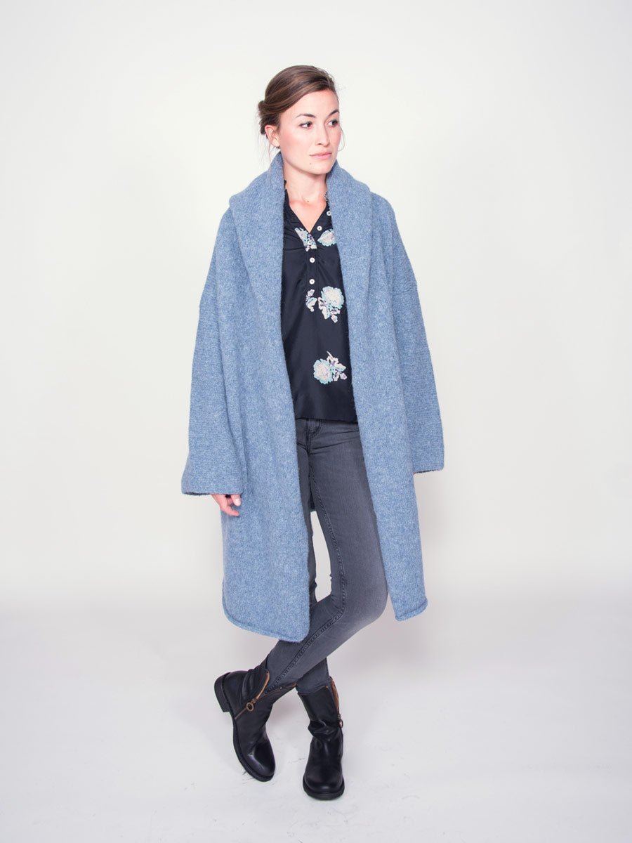 capote coat - chambray