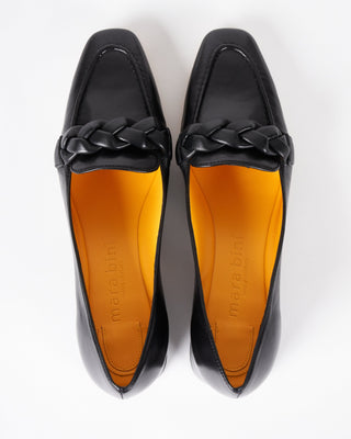leather loafer - nero